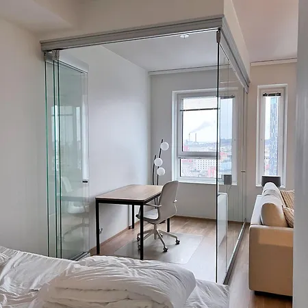Apartmán Upouusi Luksusasunto! / Areena / Juna-asema /4hloe Tampere